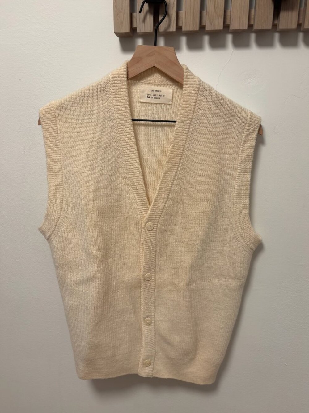 Zara Origins (rare) Alpaca Wool White Cardigan